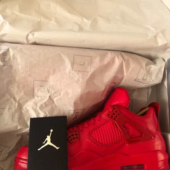 Jordan 4 Retro 11Lab4 Red - Picture 4 of 5